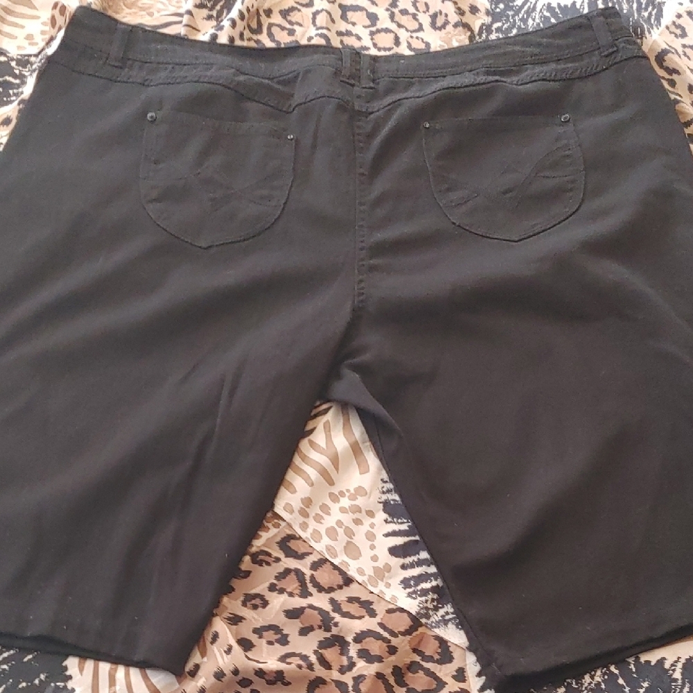 Black Denim Shorts